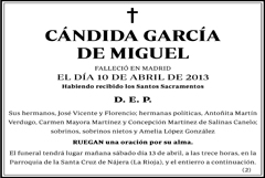 Cándida García de Miguel